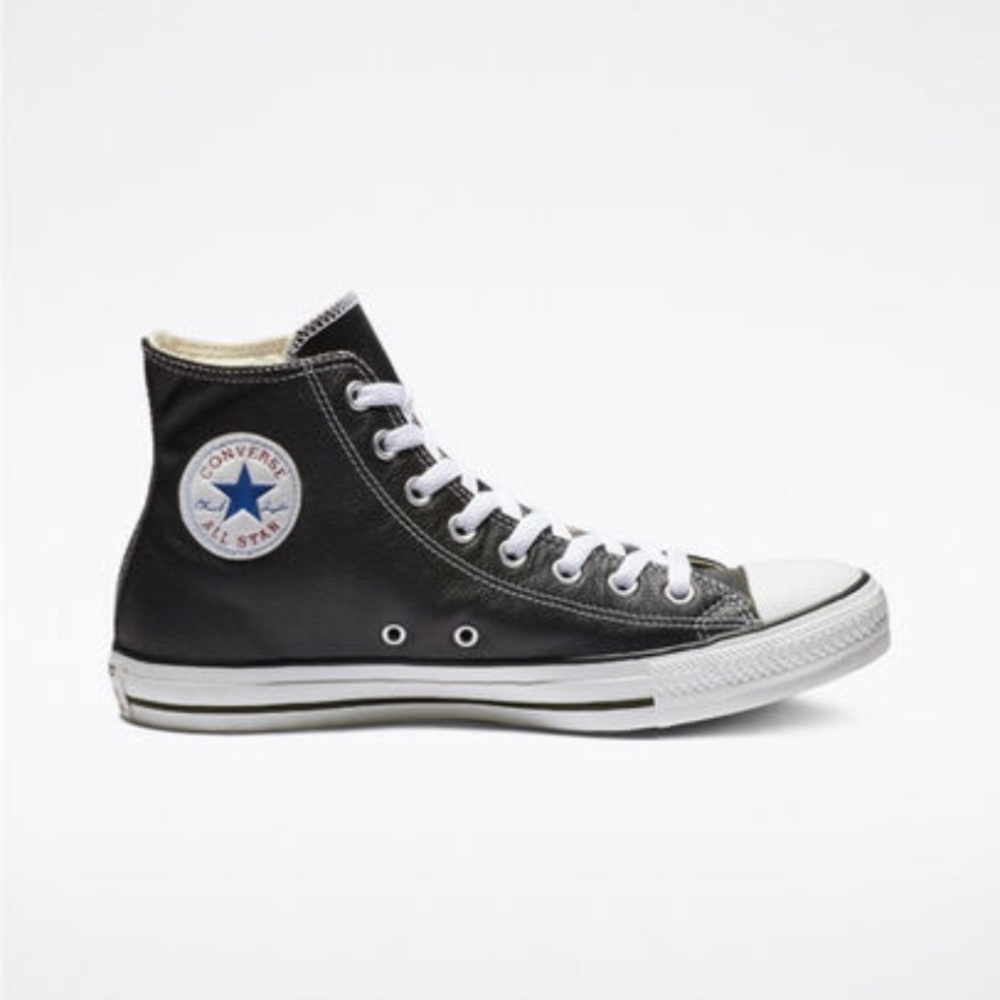 All Stars Converse Leather High Tops Black Size 11